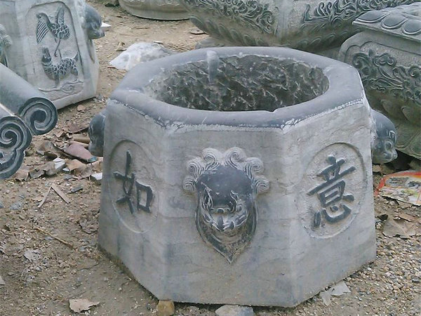 石雕鱼缸 (13)